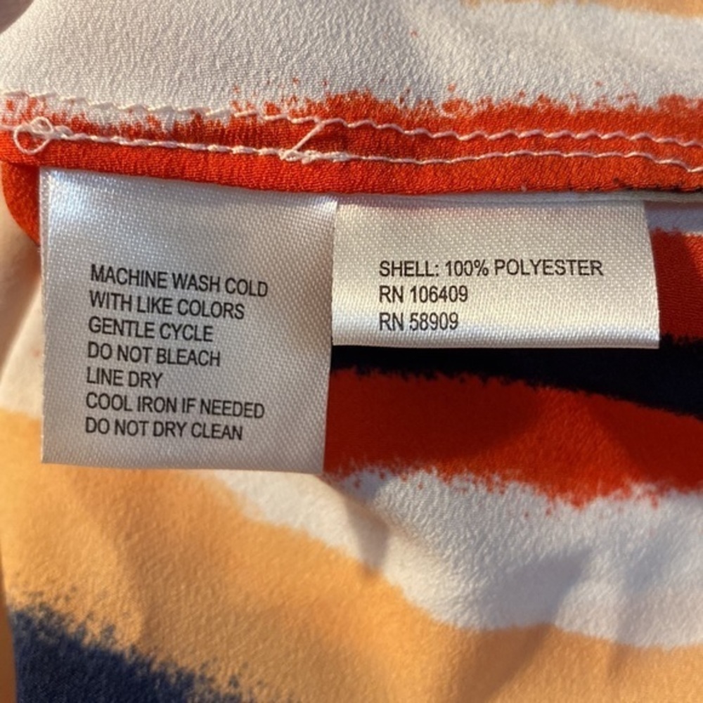 Alex‎ Marie Rainbow Stripe Sleeveless Cami Tank Top Blouse - Picture 6 of 6